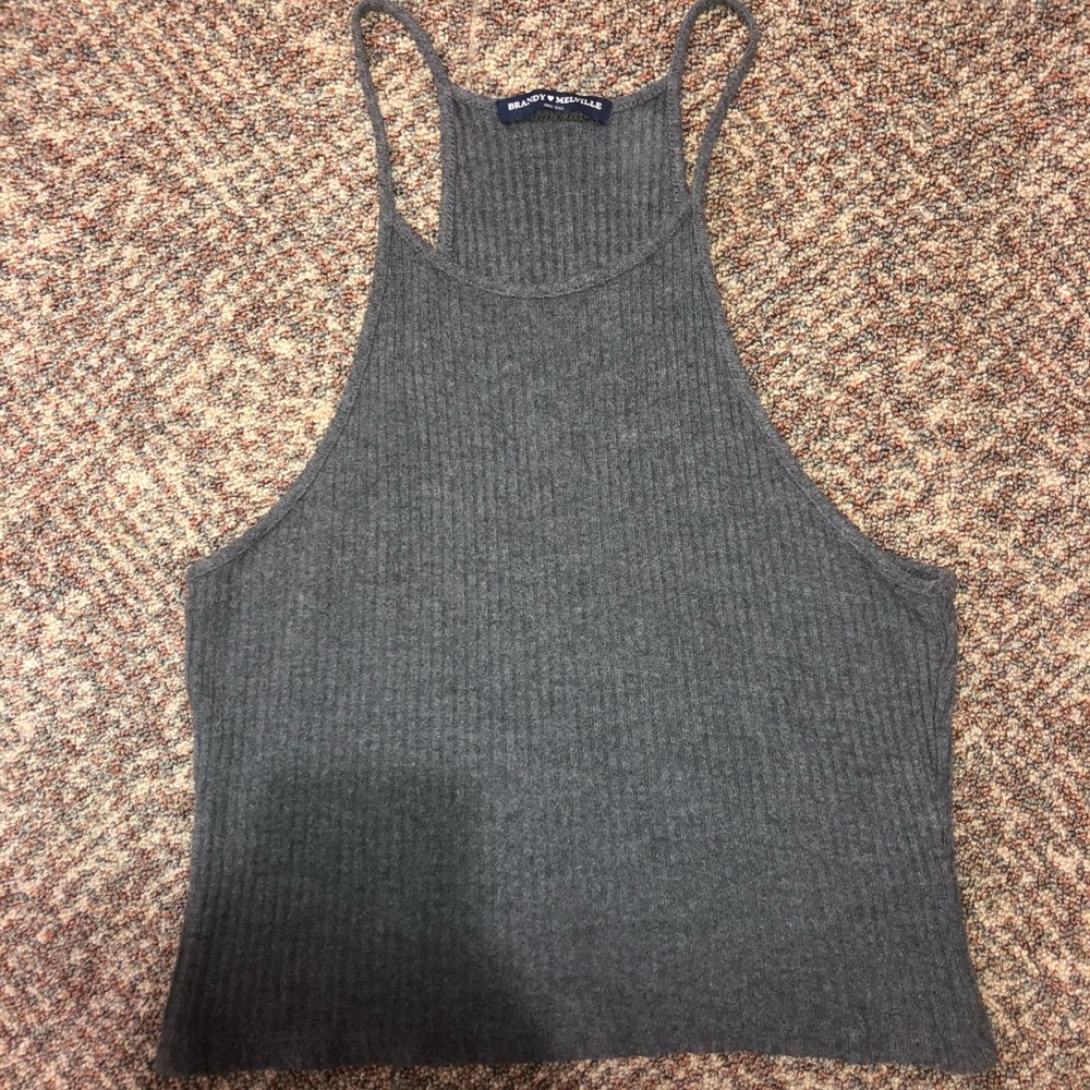 Brandy Grey Cropped Tank
